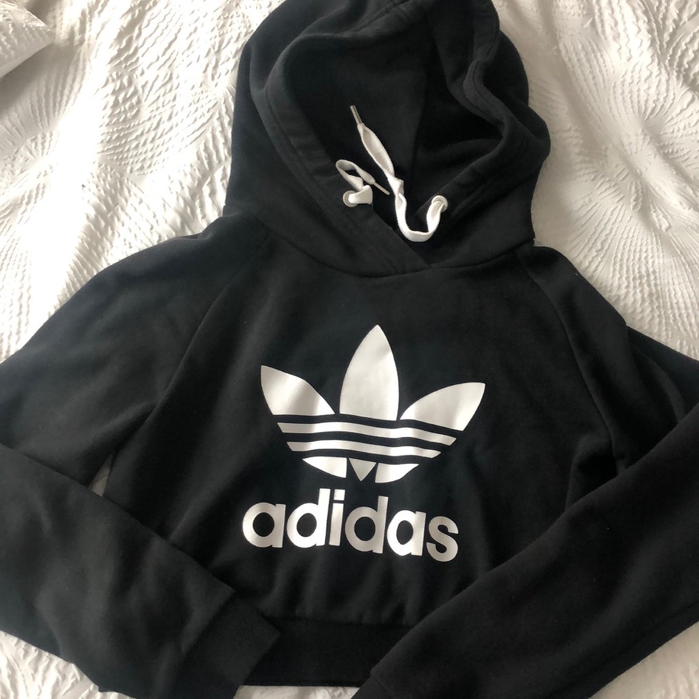 adidas cropped hoodie
